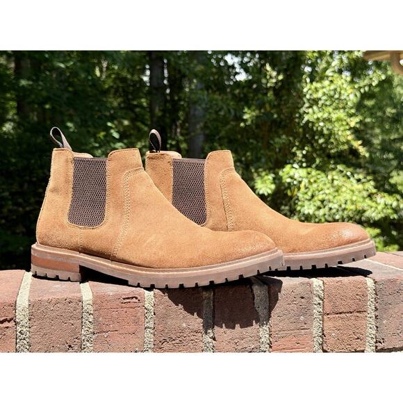 Johnston & Murphy Barrett Chelsea Boots Tan Oiled Suede TRUFOAM Men’s Size 10.5M main image 12